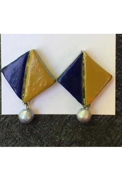 Handpainted Terracotta Jewellery – Ear rings Handpainted Terracotta Jewellery – Ear rings